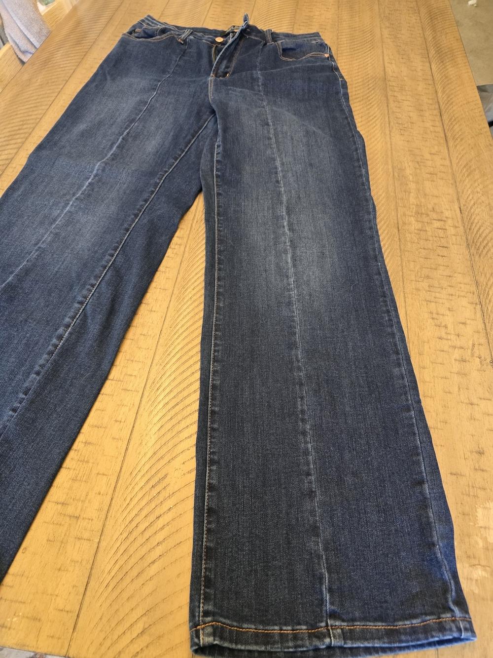 Judy Blue Dark Blue Wide Leg Trouser Jeans